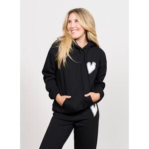 Aqua x Kerri Rosenthal Heart Hoodie Sweatshirt